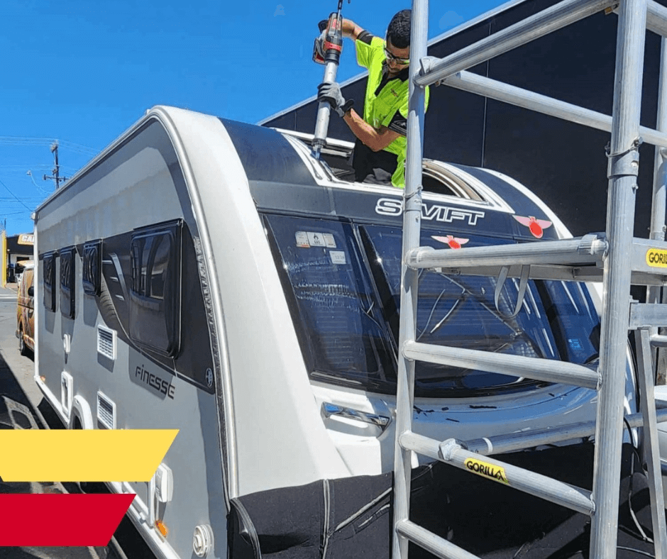 caravan sunroof tint job