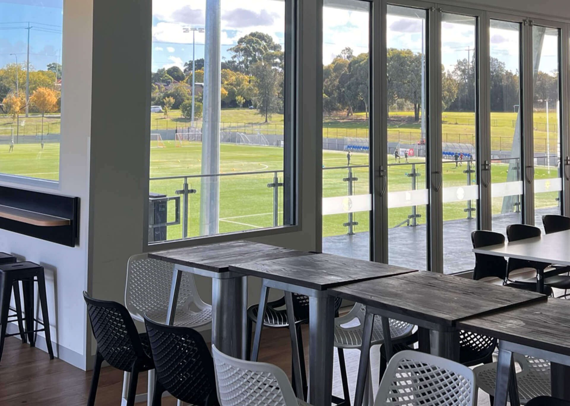 commercial window tinting for a sports club